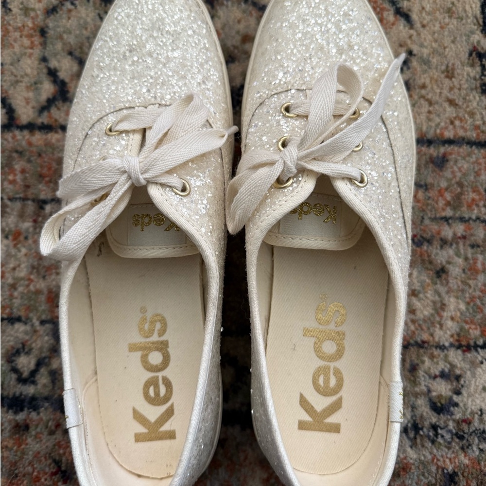 Keds The Platform Glitter Celebration Lace Up